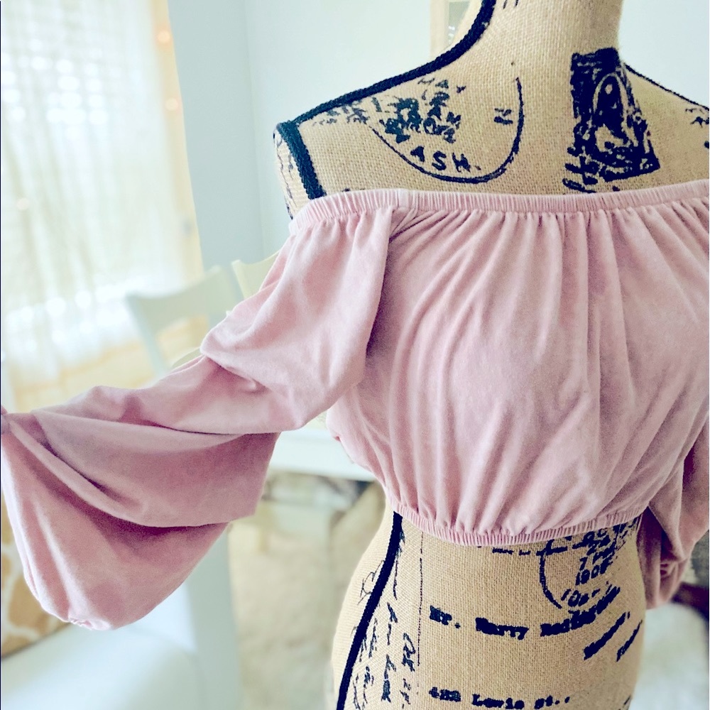 BRAND NEW! Wild Honey Amaranth Off Shoulder Crop Top